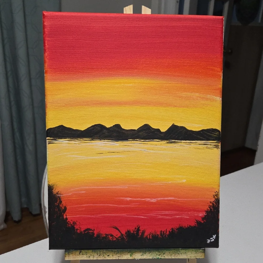Mtn Sunset - Original Art 🎨